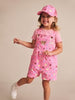 Huxbaby Pink Rib Tee - Strawberry