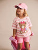 Huxbaby Pink Rib Bike Shortie - Strawberry
