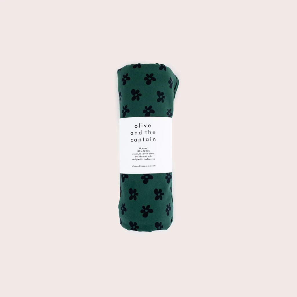 Olive and The Captain Flower XL Wrap - Night Meadow