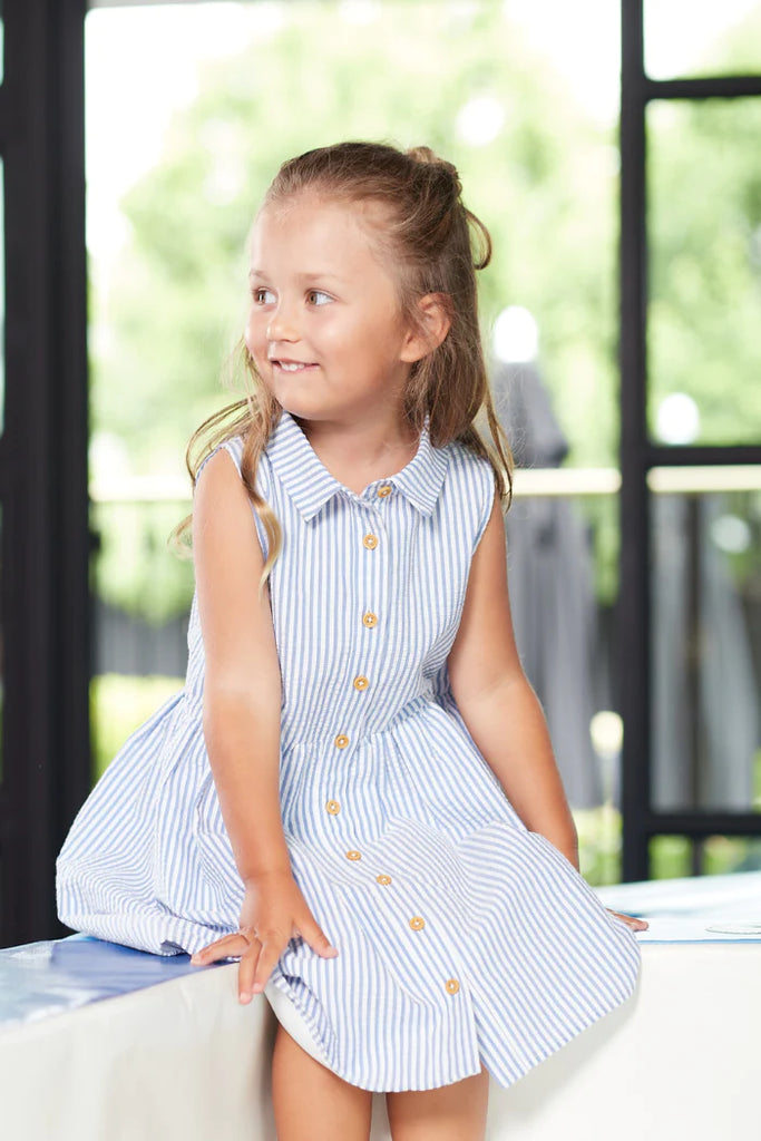 Milky Yacht Stripe Dress