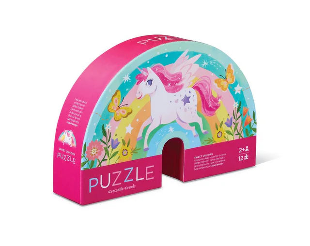 Crocodile Creek 12 Piece Mini Puzzle - Sweet Unicorn