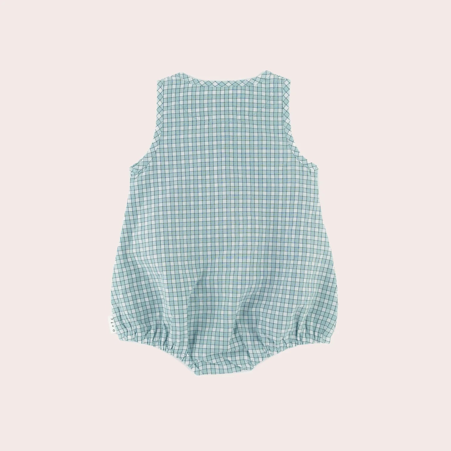 Olive and The Captain Picnic Bubble Romper - Green Check