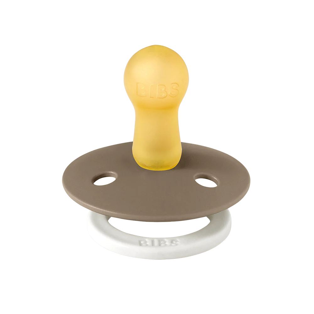 Bibs Pacifier 2 pack - Vanilla/Dark Oak NIGHT GLOW