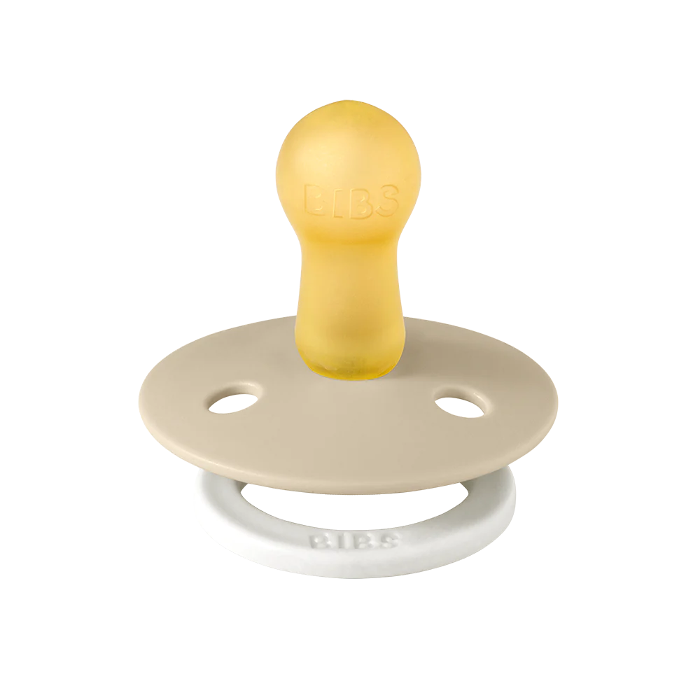 Bibs Pacifier 2 pack - Vanilla/Dark Oak NIGHT GLOW