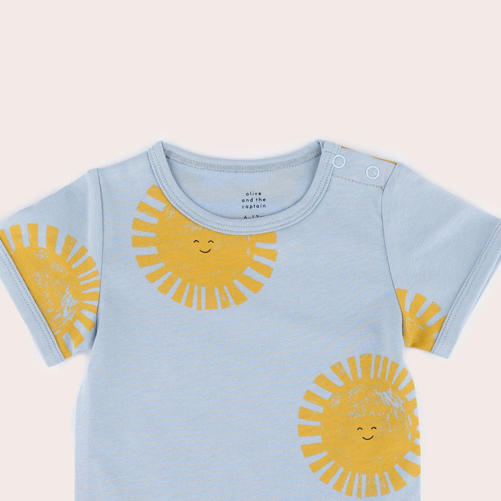 Olive and The Captain Short Sleeve Bodysuit - Sunshine