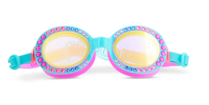 Bling2O Swim Goggles | Bright Aurora - Borealis Blue