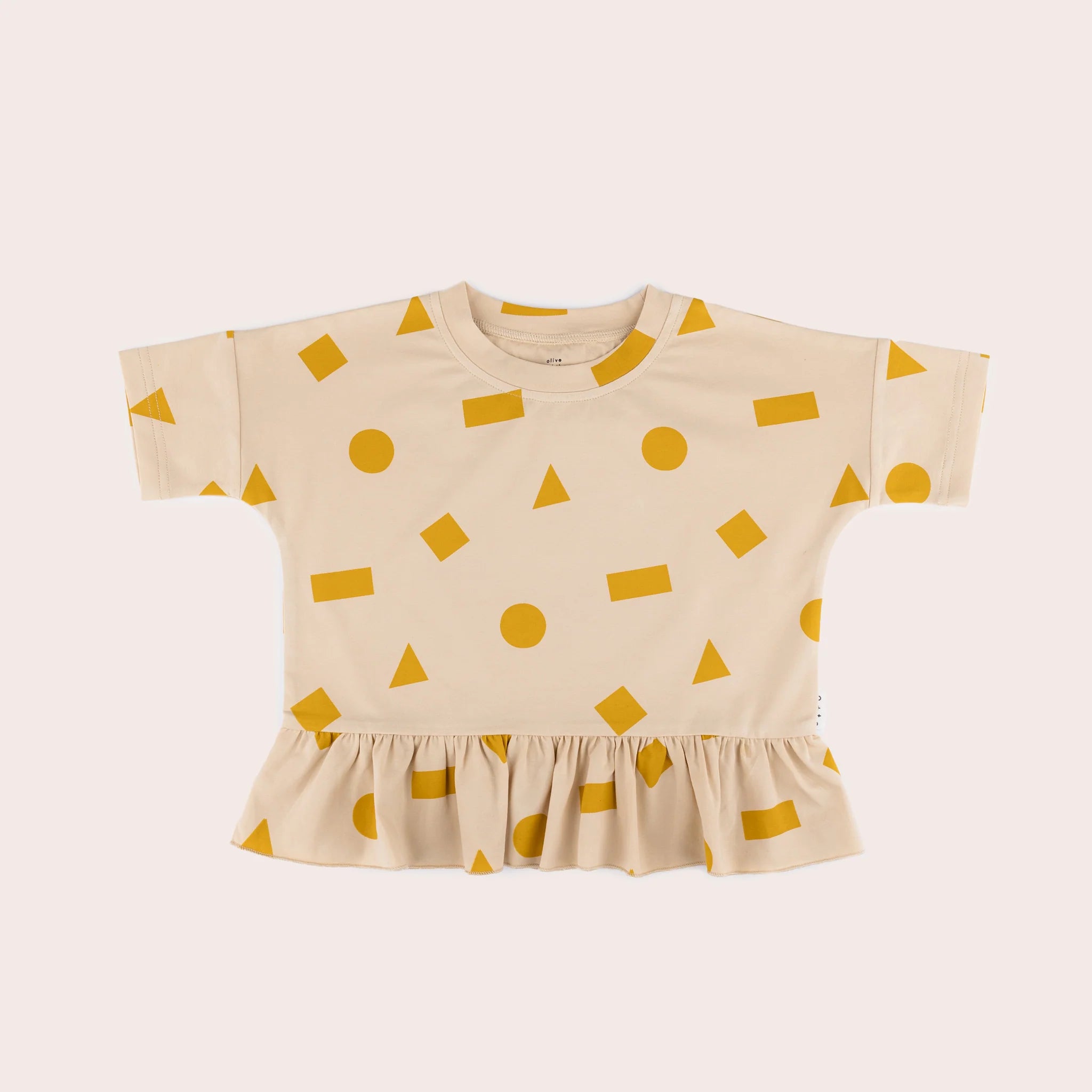 Olive and The Captain Shapes Boxy Tee - Nugget