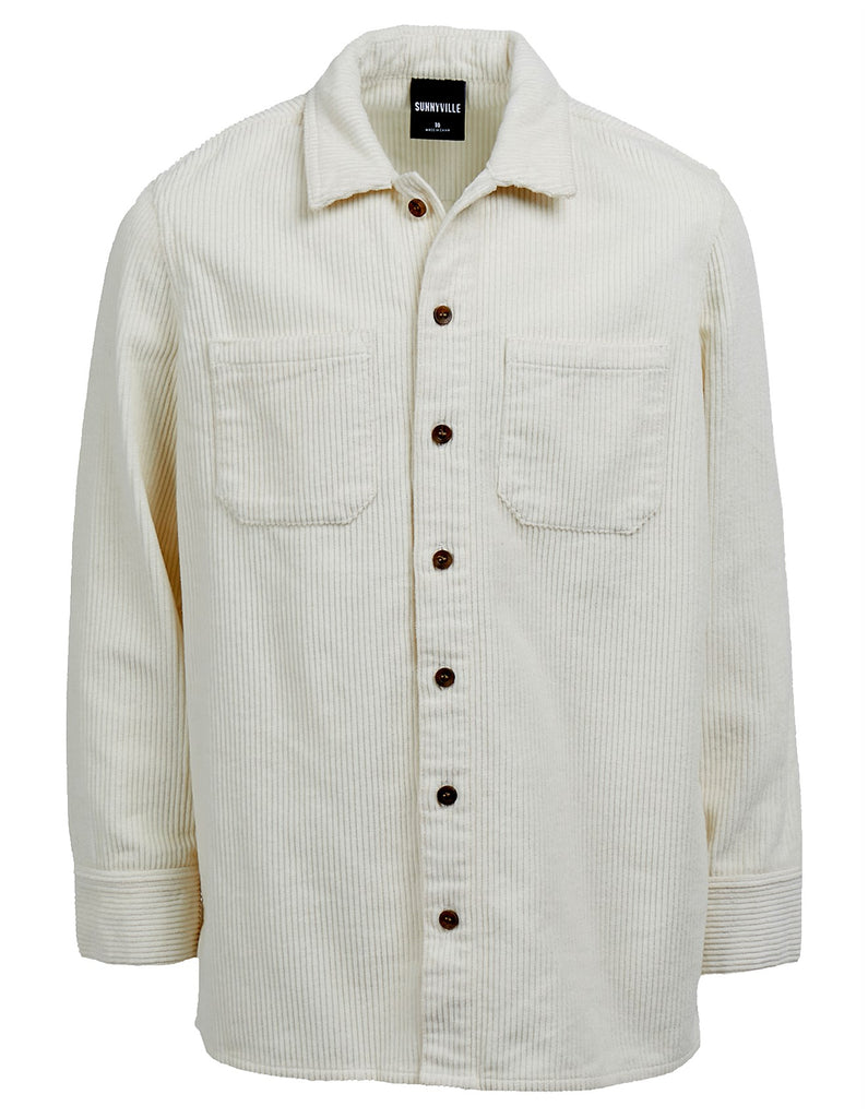 Sunnyville Cord Overshirt - Vintage White