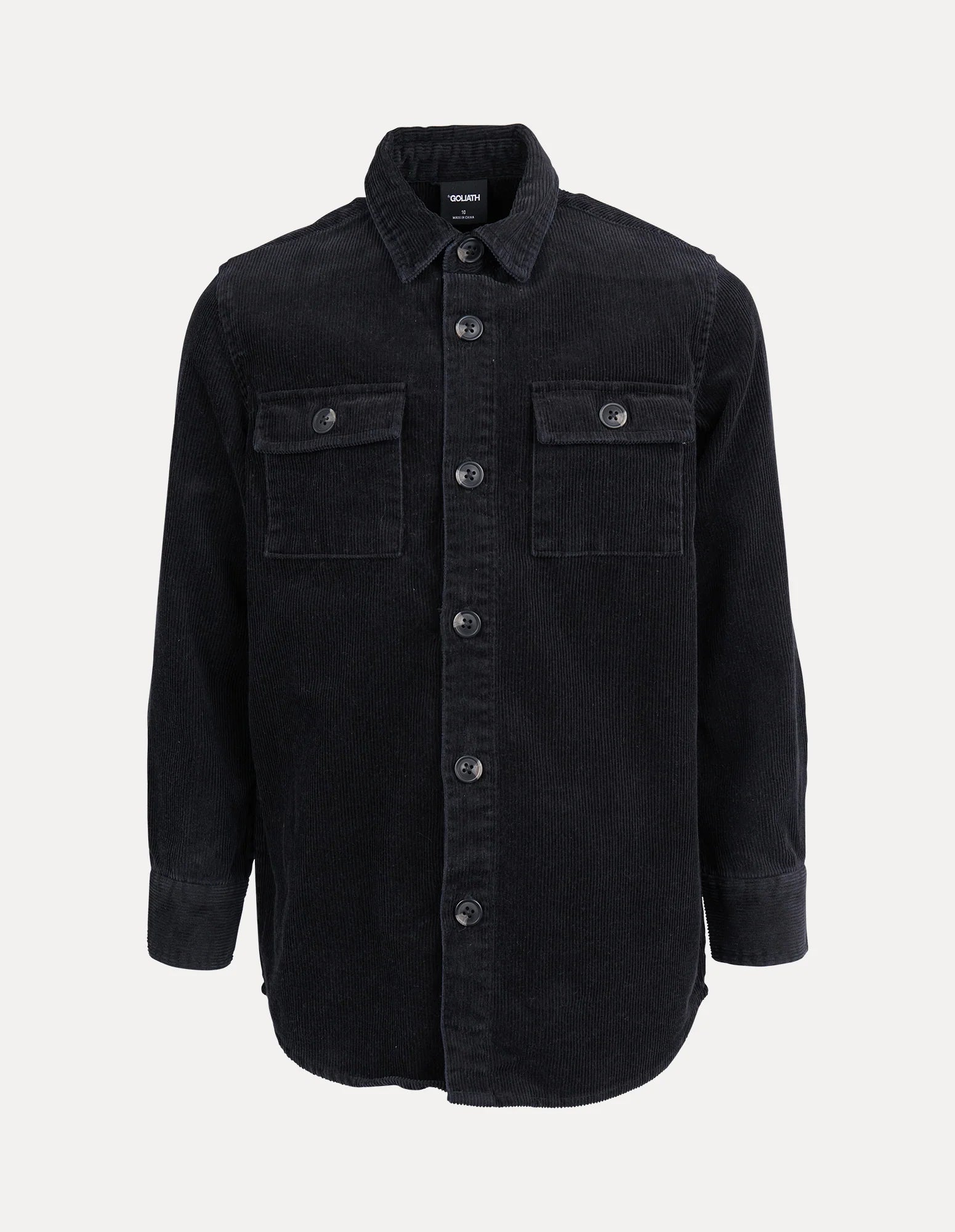 St Goliath Contrast Cord Shirt - Black