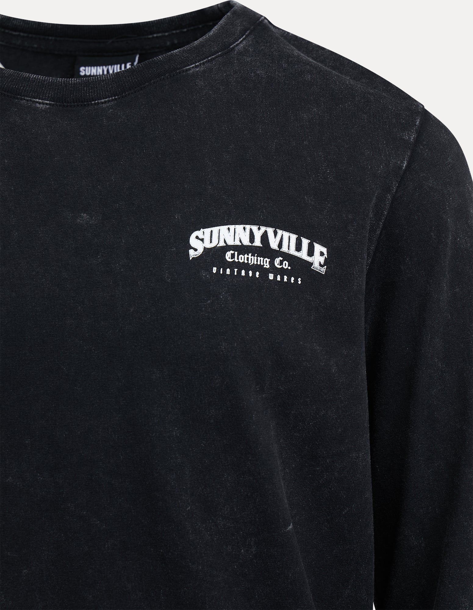 Sunnyville American Eagle LS Tee - Washed Black