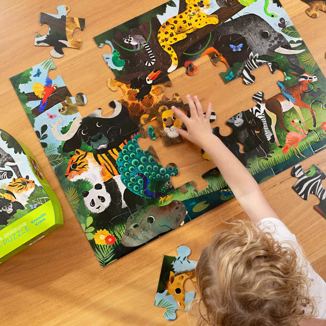 Crocodile Creek 36 Piece Classic Floor Puzzle - Jungle Friends