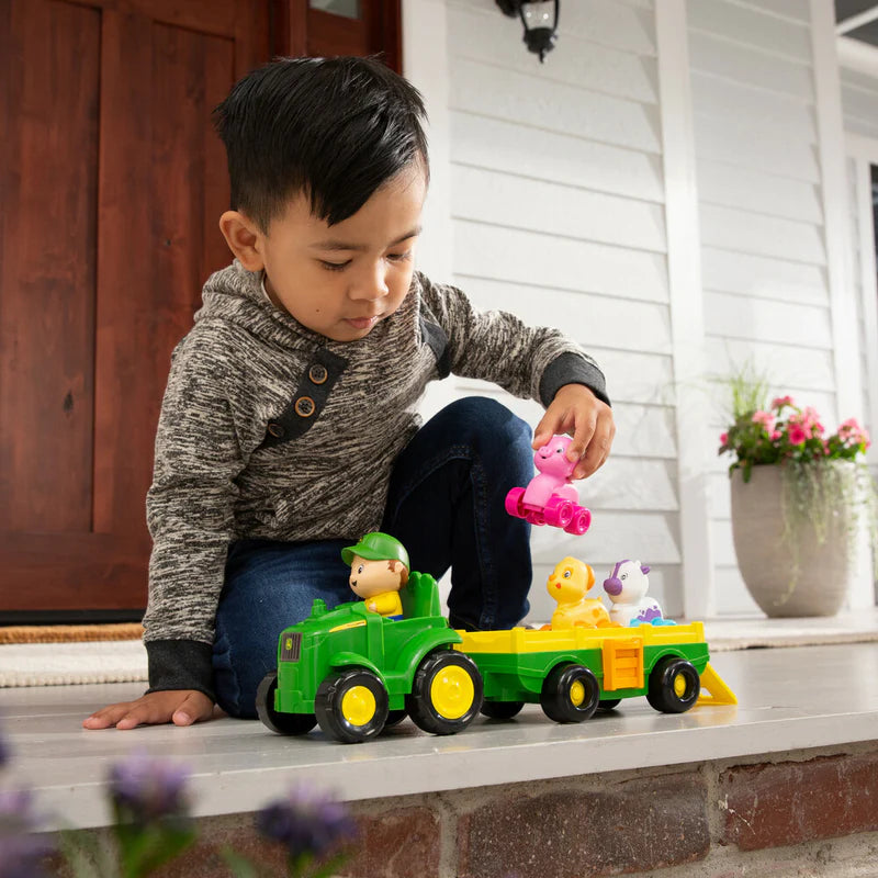 John Deere Toys JD Animal Sounds Wagon Ride