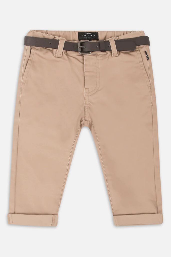 Indie Kids Cuba Stretch Chino - Caramel (000-2 Years)