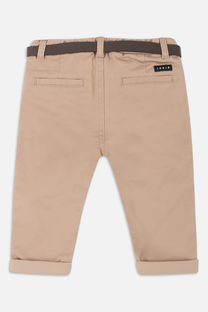 Indie Kids Cuba Stretch Chino - Caramel (000-2 Years)