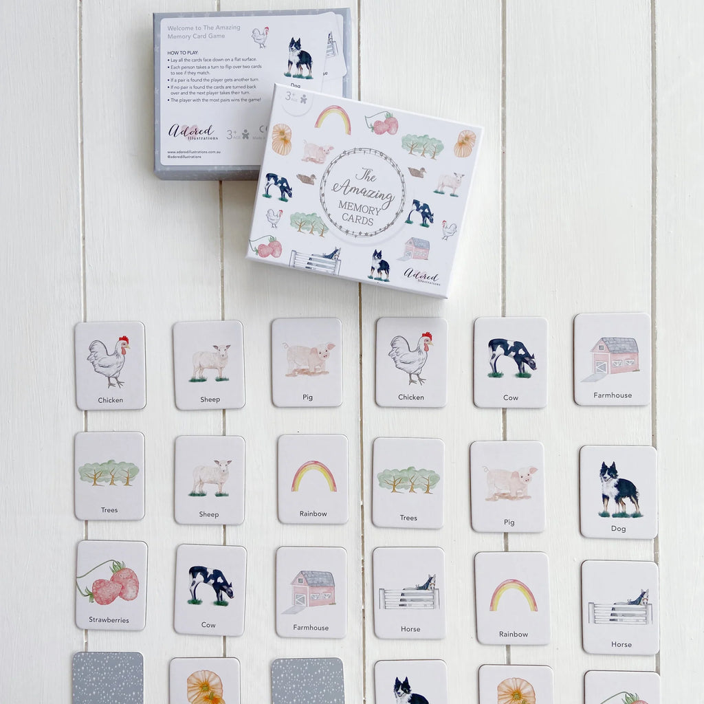 Adored Illustrations The Amazing Memory Cards