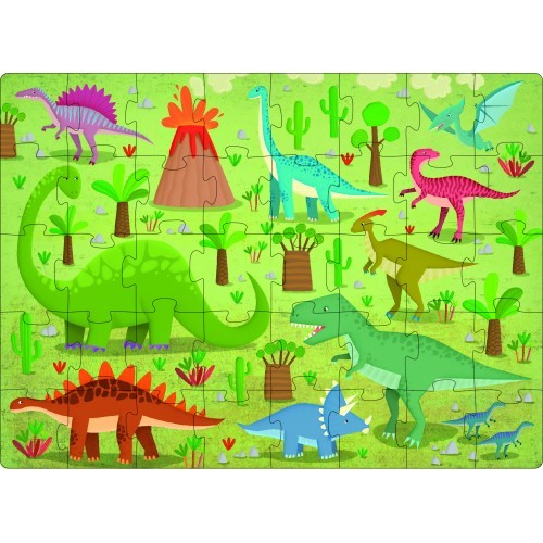 Sassi 3D Puzzle and Book Set - Learn Words Dinosaurs