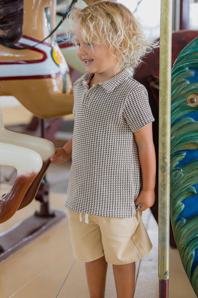 Milky Clothing Chocolate Knit Polo
