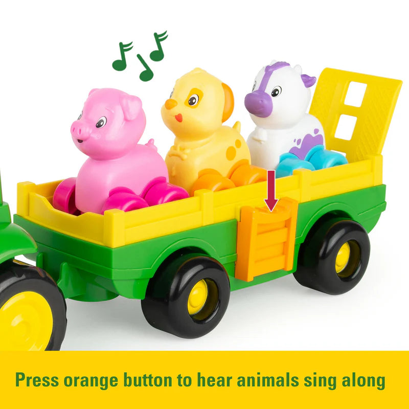 John Deere Toys JD Animal Sounds Wagon Ride