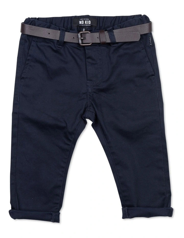 Indie Kids Cuba Stretch Chino - Navy (000-2 Years)