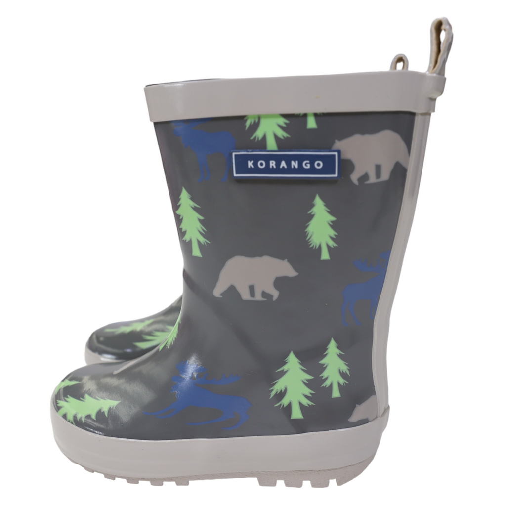 Korango Bear Gumboot - Charcoal