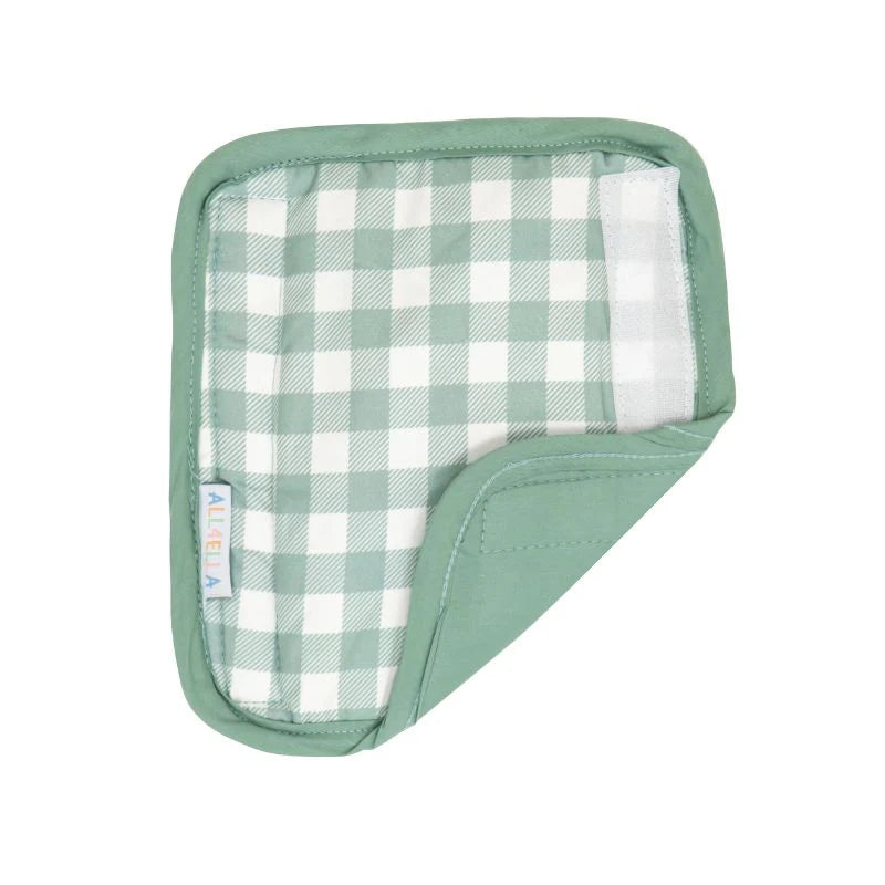 All4Ella Harness Covers & Pram Pegs - Sage Gingham