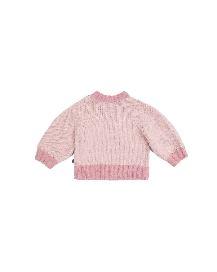 Animal Crackers Blossom Knit - Pink