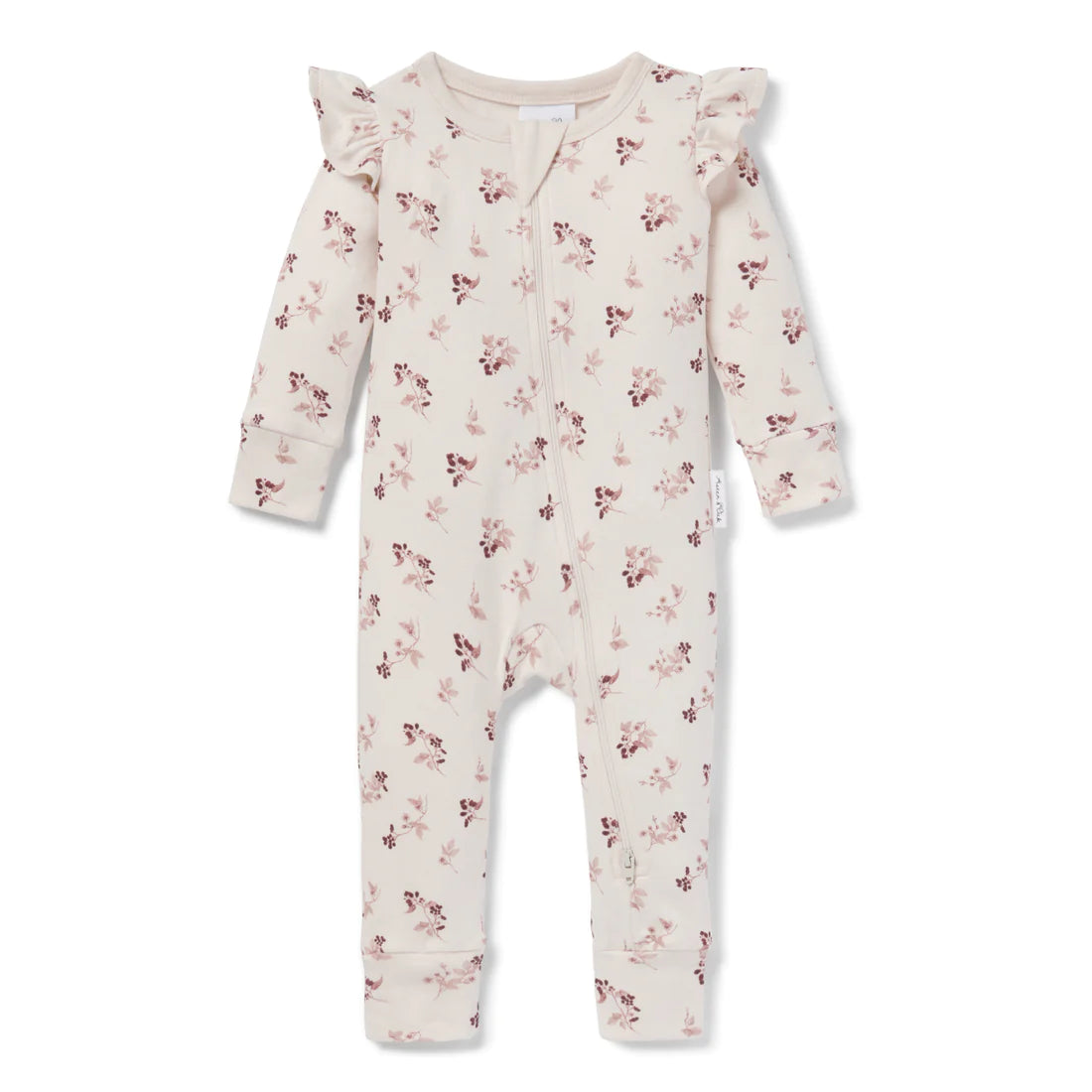 Aster & Oak Berry Zip Romper