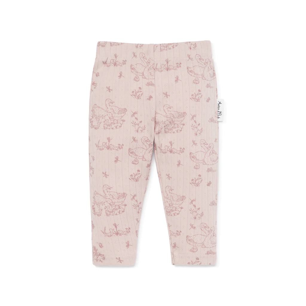 Aster & Oak Duck Family Leggings - Pale Mauve