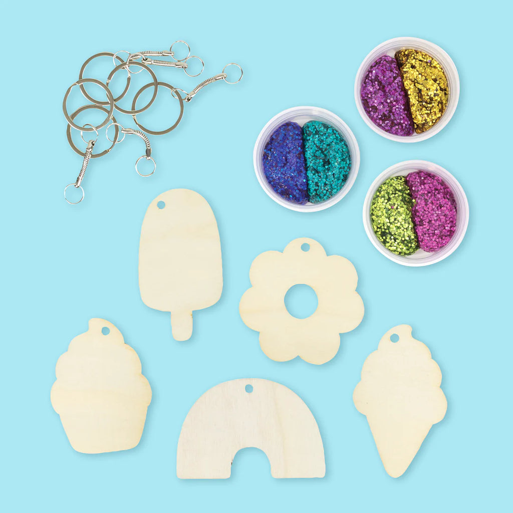 Tiger Tribe Glitter Goo Bag Charms - Glitter Pop