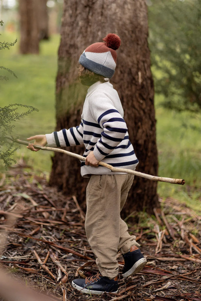 Acorn Kids Hidden Valley Merino Beanie - Chestnut