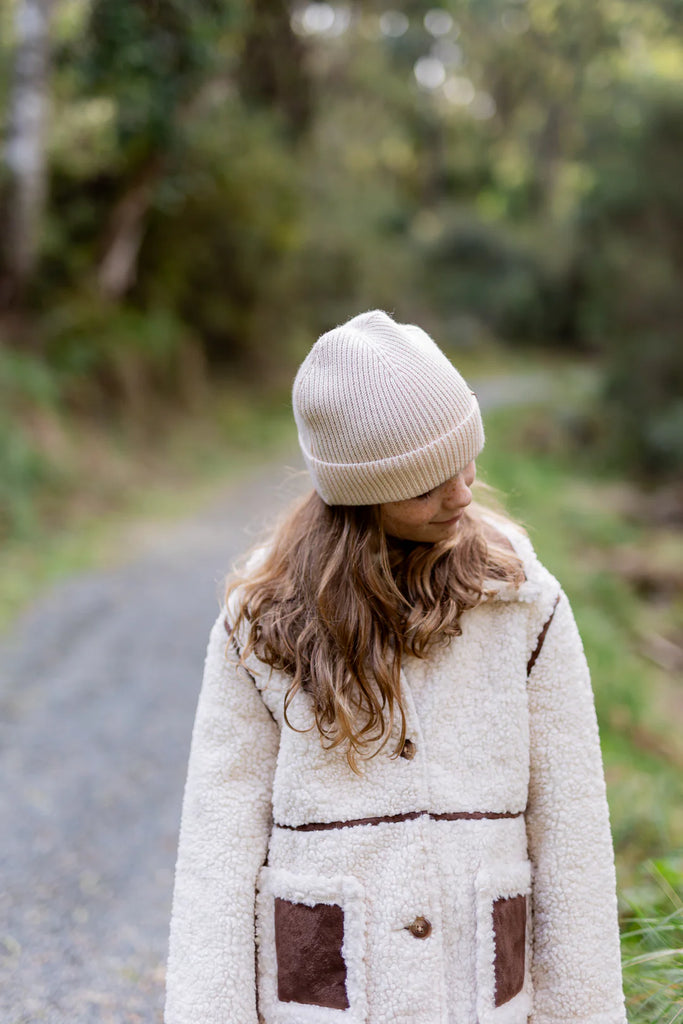 Acorn Kids Helsinki Merino Beanie - Cream
