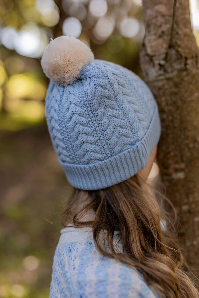 Acorn Kids Copenhagen Merino Beanie - Blue
