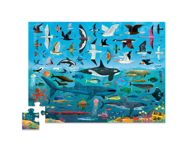 Crocodile Creek 48 Piece Above & Below Puzzle - Sea and Sky