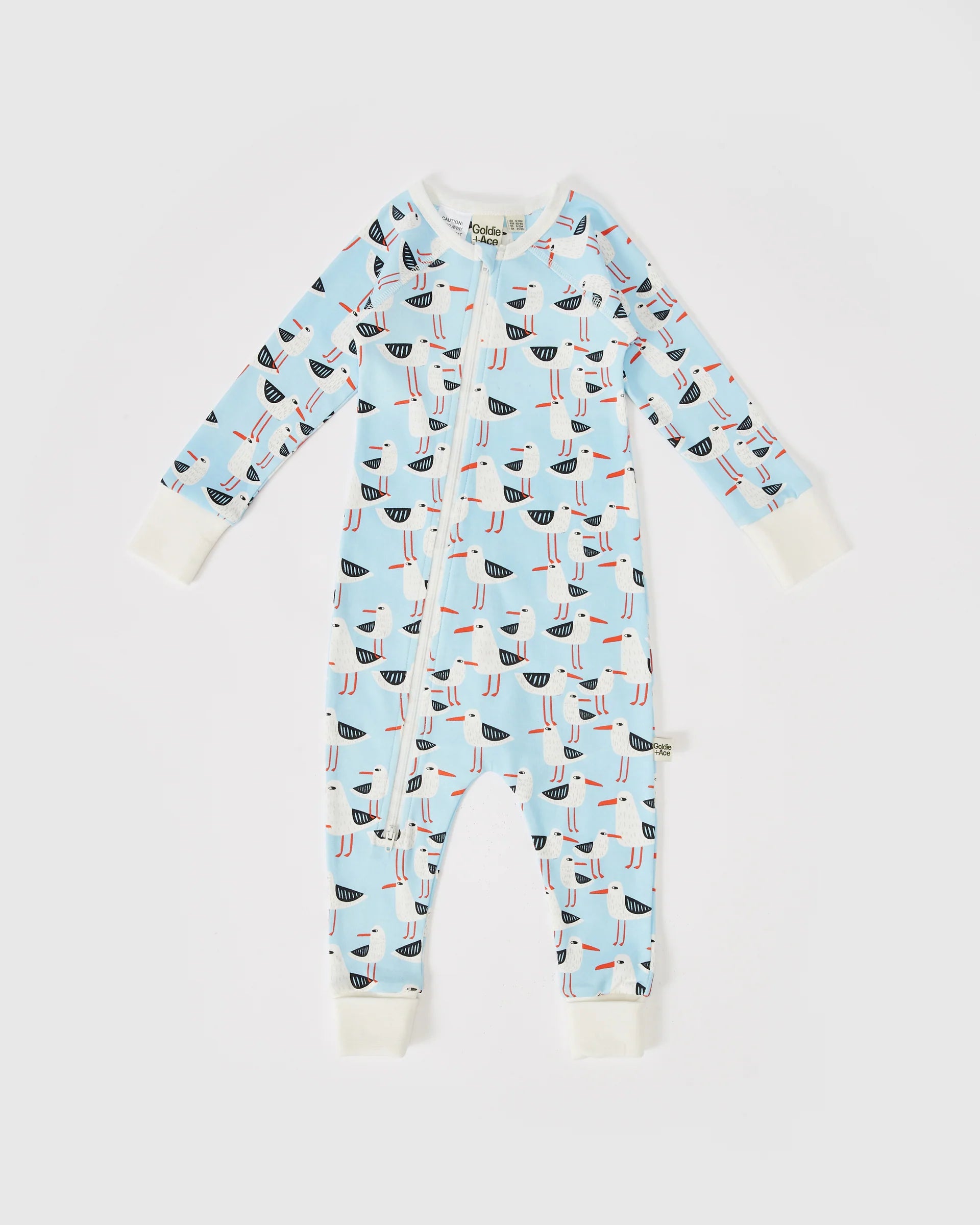 Goldie + Ace Seagulls Zipsuit - Blue