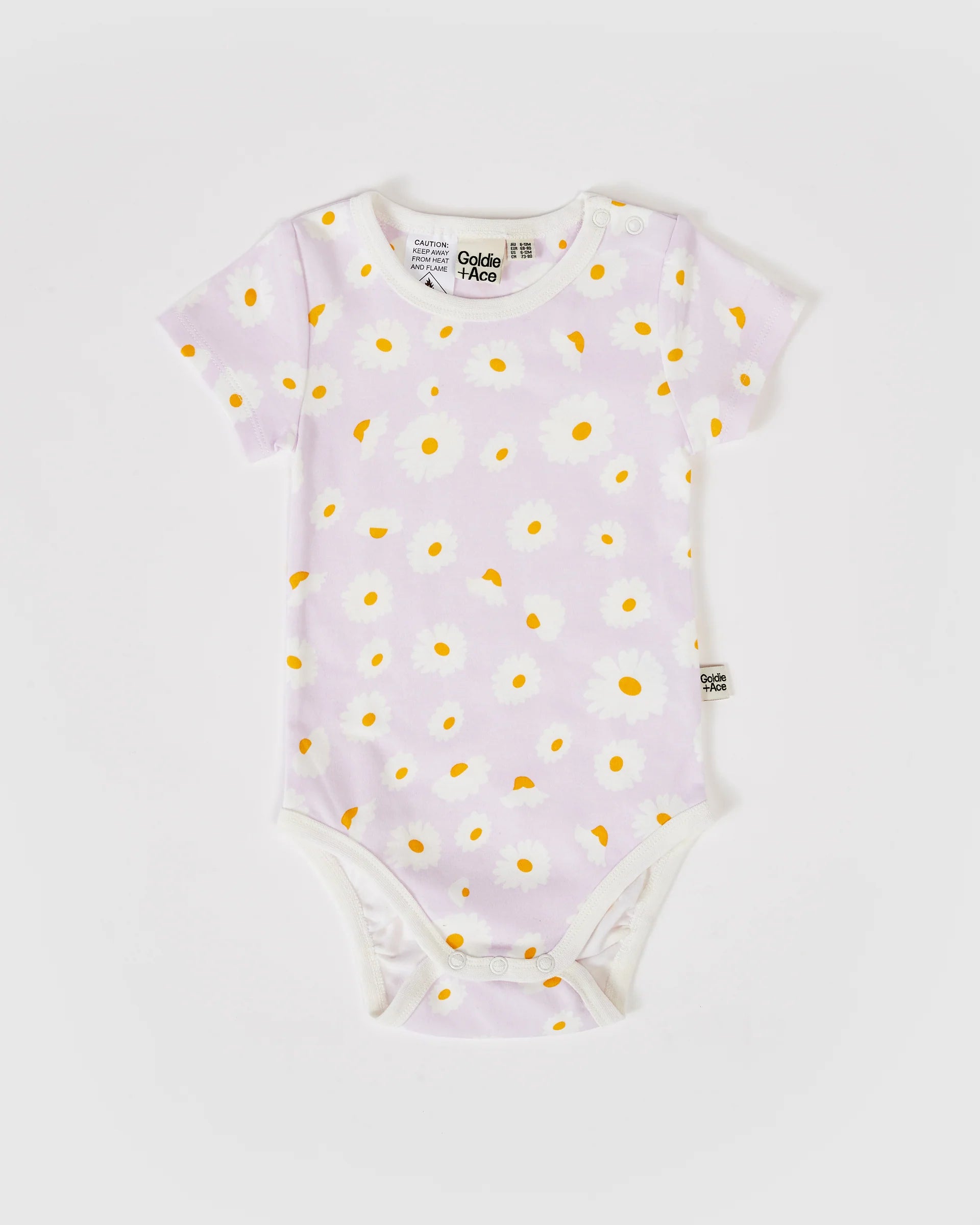 Goldie + Ace Dancing Daisy Short Sleeve Bodysuit - Lavender