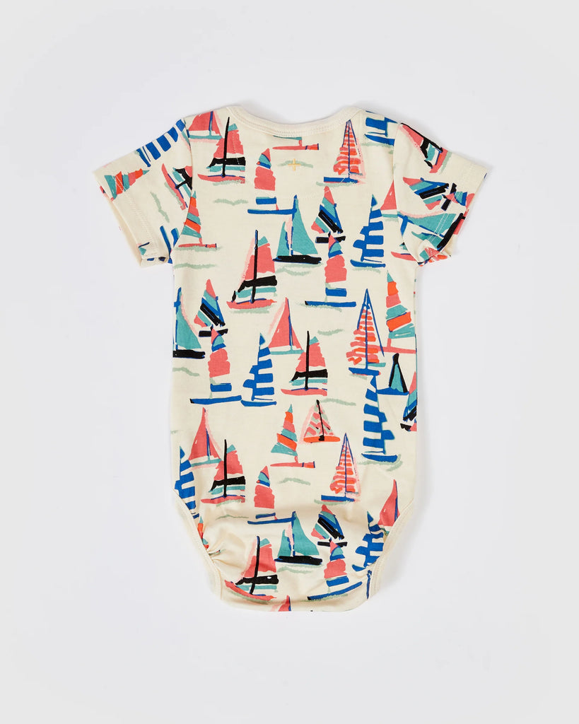 Goldie + Ace On The Bay Short Sleeve Bodysuit - Vanilla