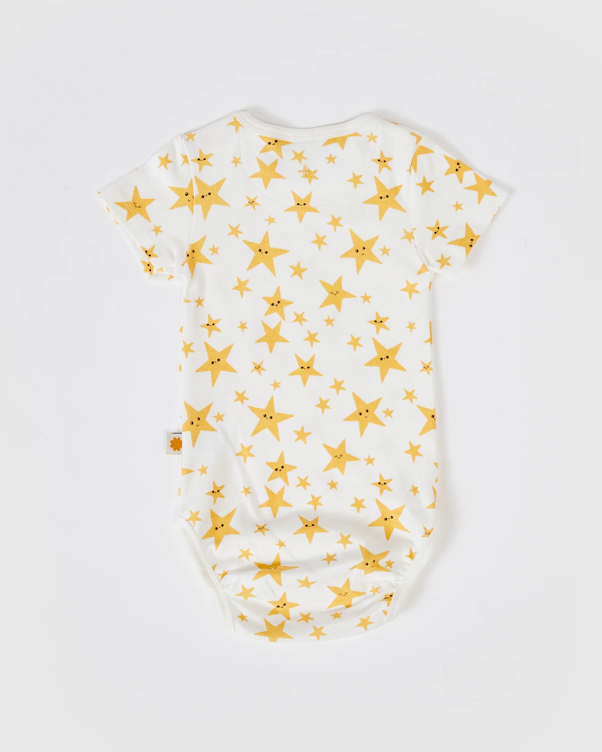 Goldie + Ace Oliver Star Short Sleeve Bodysuit - White