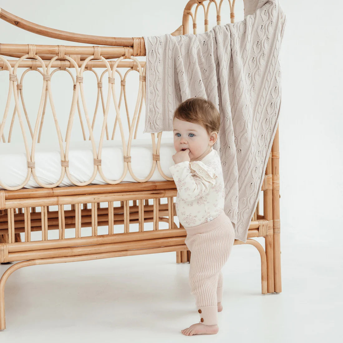 Aster & Oak Emmy Floral Flutter Onesie