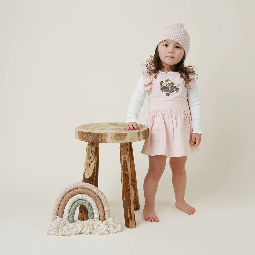 Aster & Oak Berry Cord Tunic Dress