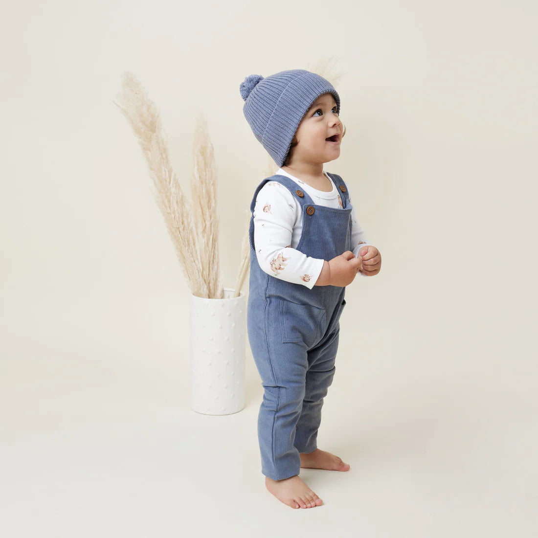 Aster & Oak Navy Cord Overalls