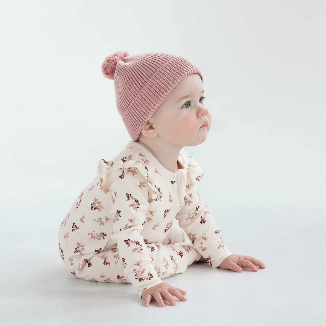 Aster & Oak Berry Zip Romper