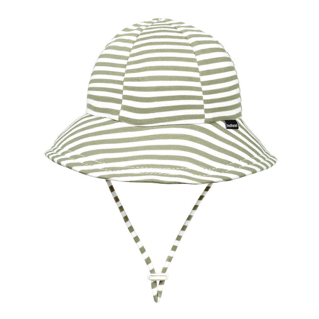 Bedhead Hats Toddler Bucket Sun Hat - Khaki Stripe