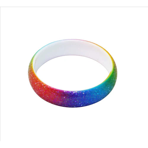 Pink Poppy Sparkly Glitter Ombre Bangle