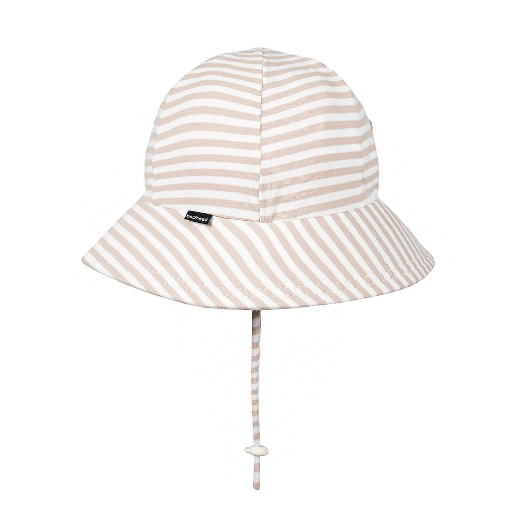 Bedhead Hats Ponytail Bucket Sun Hat - Natural Stripe