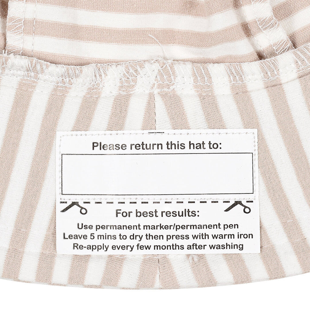 Bedhead Hats Ponytail Bucket Sun Hat - Natural Stripe