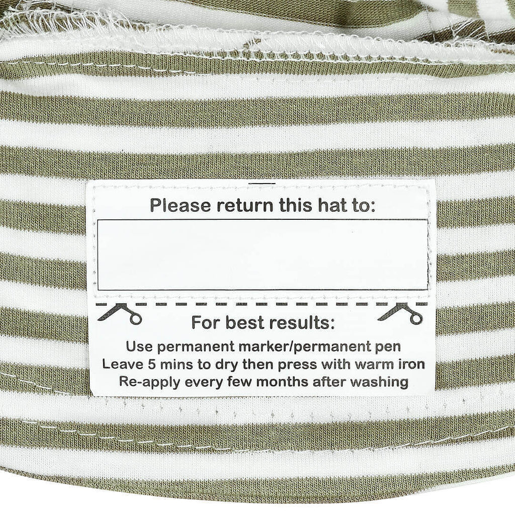 Bedhead Hats Classic Bucket Sun Hat - Khaki Stripe