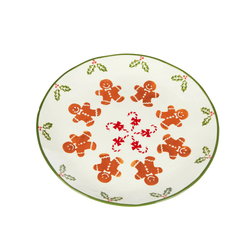 Holly And Ivy Gingerbread Large Plate