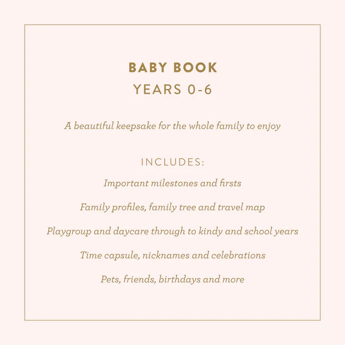 Fox and Fallow Mini Baby Book  - Oatmeal