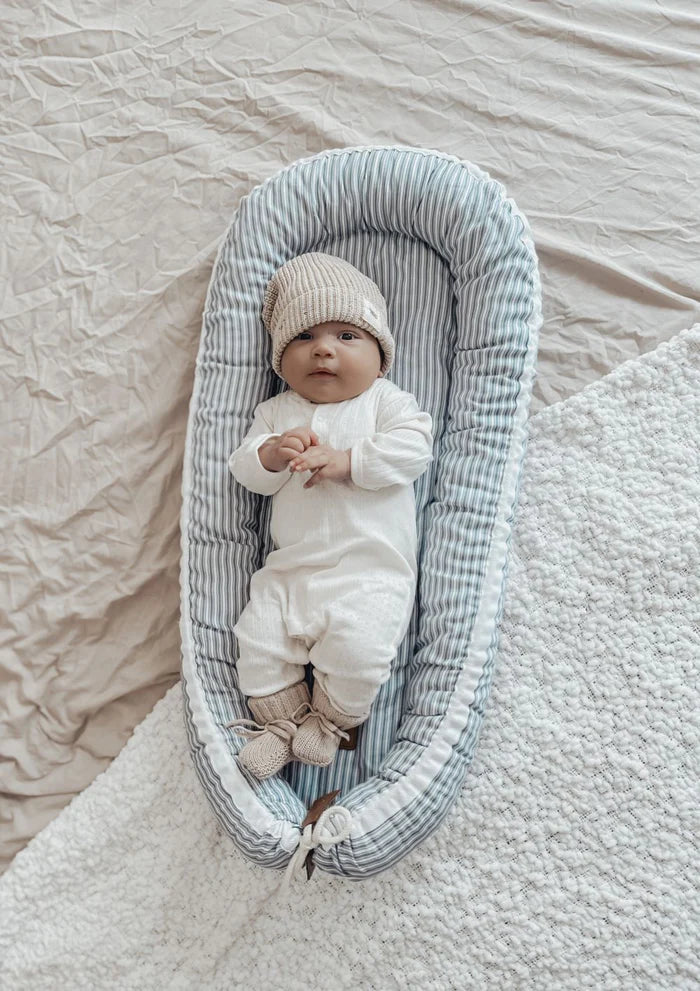Organic Baby Nest - Nautisk Linen