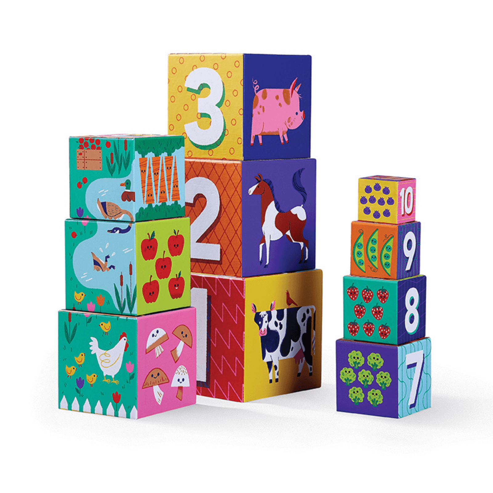 Crocodile Creek Stacking Blocks - Barnyard 123